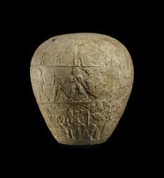 Macehead av Narmer kalkstein